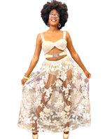 Load image into Gallery viewer, Lacey Racey Dress - White Dazzled By B