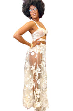 Load image into Gallery viewer, Lacey Racey Dress - White Dazzled By B
