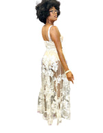Load image into Gallery viewer, Lacey Racey Dress - White Dazzled By B