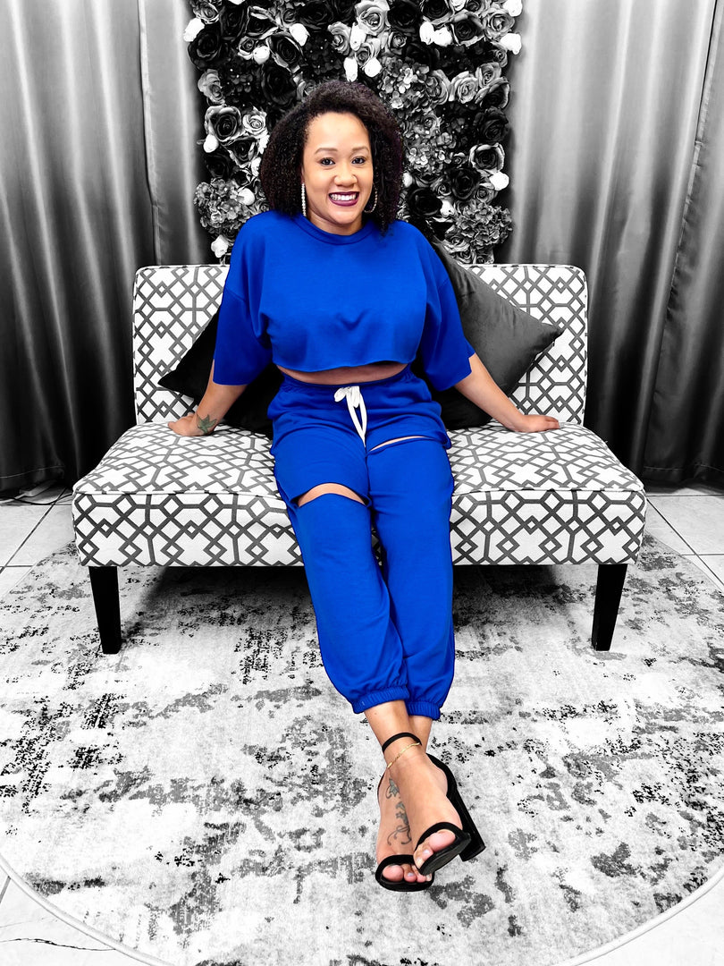 Never Get Caught Up Pant Set Dazzled By B