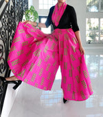 Load image into Gallery viewer, Pink & Green Palazzo Pant Dazzled By B
