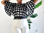 Load image into Gallery viewer, Polka Dot Crop Top - Multiple Colors Available Dazzled By B
