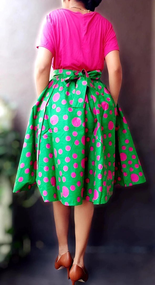Green Polka Dot Skirt Dazzled By B