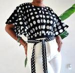 Load image into Gallery viewer, Polka Dot Crop Top - Multiple Colors Available Dazzled By B