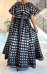 Load image into Gallery viewer, Polka Dot Crop Top Skirt Set Dazzled By B
