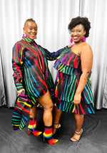 Load image into Gallery viewer, Rainbow Hi Low Tunic Dazzled By B