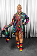 Load image into Gallery viewer, Rainbow Hi Low Tunic Dazzled By B
