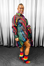 Load image into Gallery viewer, Rainbow Hi Low Tunic Dazzled By B