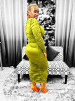 Load image into Gallery viewer, Fall Ruched Dress - Multiple Colors Available Dazzled By B