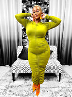 Load image into Gallery viewer, Fall Ruched Dress - Multiple Colors Available Dazzled By B