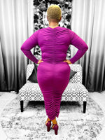 Load image into Gallery viewer, Fall Ruched Dress - Multiple Colors Available Dazzled By B