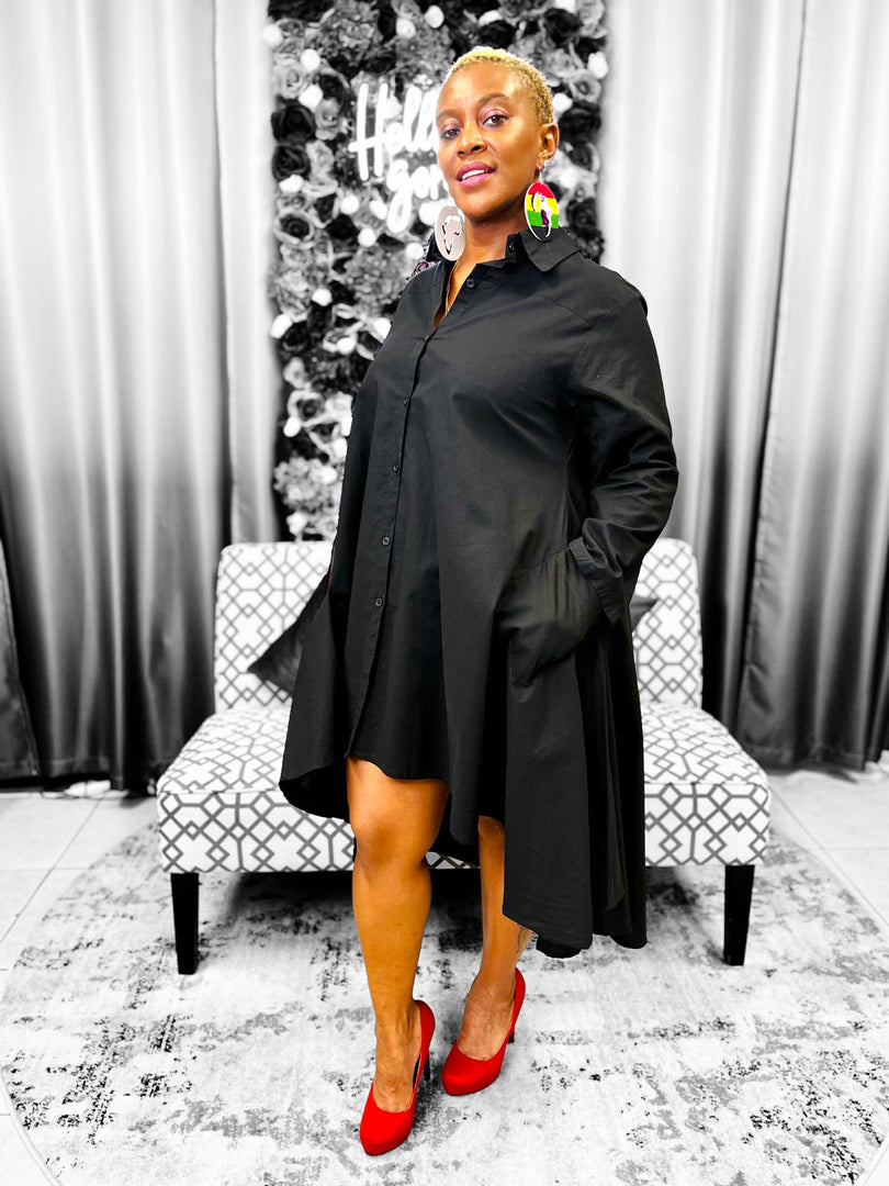 The Black Night High Low Dress/Top Dazzled By B