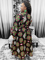Load image into Gallery viewer, Print Wrap Dress Dazzled By B
