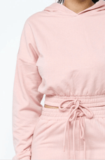 Load image into Gallery viewer, Call Me Hip Hoodie Set - Blush Dazzled By B