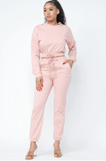 Load image into Gallery viewer, Call Me Hip Hoodie Set - Blush Dazzled By B