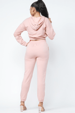 Load image into Gallery viewer, Call Me Hip Hoodie Set - Blush Dazzled By B