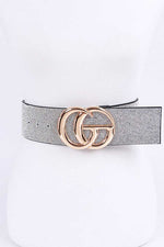 Load image into Gallery viewer, Stone Pave Logo Belt - Clear Dazzled By B