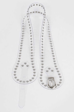 Load image into Gallery viewer, Studded Clear Fashion Belt - Multiple Colors Available Dazzled By B