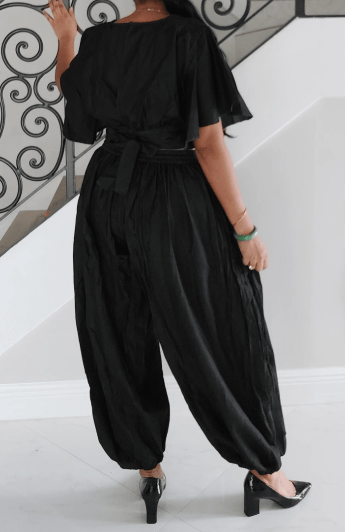 Black Denim Harem Pants Dazzled By B