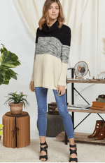 Load image into Gallery viewer, Color Block Sweater Dazzled By B