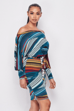 Load image into Gallery viewer, Swirl Wrap Dress Dazzled By B