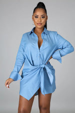 Load image into Gallery viewer, Tie Me Down Tunic Dress Dazzled By B