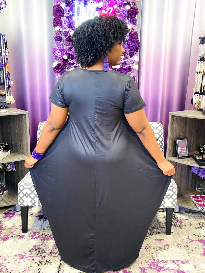 Print Maxi Dress Dazzled By B