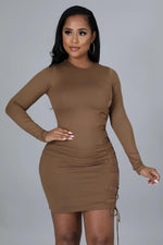 Load image into Gallery viewer, Secure the Bag Dress Mocha Dazzled By B