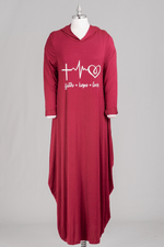 Load image into Gallery viewer, Faith Hope Love Hoodie Dress - Multiple Color Dress Dazzled By B