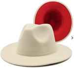 Load image into Gallery viewer, Beige/ Red Fedora Dazzled By B
