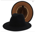 Load image into Gallery viewer, Black/Brown Fedora Dazzled By B