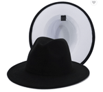 Load image into Gallery viewer, Black/ White Fedora Dazzled By B