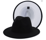 Load image into Gallery viewer, Black/ White Fedora Dazzled By B
