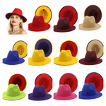 Load image into Gallery viewer, Burgundy/Camel Fedora Dazzled By B
