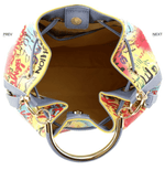 Load image into Gallery viewer, Graffiti Drawstring & Satchel Wallet Set - Blue & Multi Dazzled By B