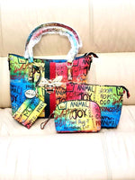 Load image into Gallery viewer, Queen Bee Stripe - 4 in 1 Bag - Yellow Dazzled By B