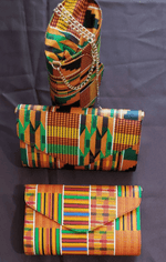 Load image into Gallery viewer, Kente Clutch Bag - Multiple Prints Available Dazzled By B