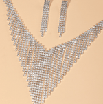 Load image into Gallery viewer, Bridal Wedding Rhinestone Necklace Earrings Set Dazzled By B