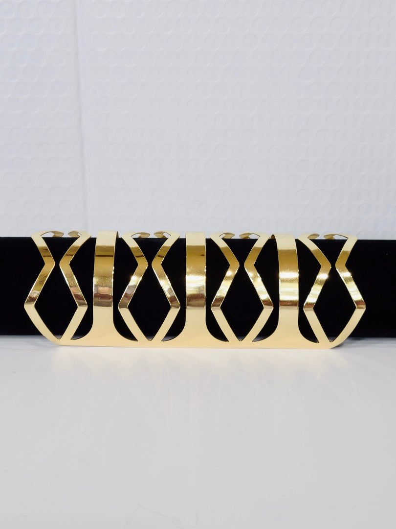 Gold Half Sleeve Bracelet Dazzled By B