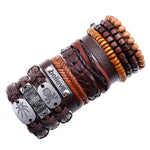 Load image into Gallery viewer, Hiphop Style New Retro Woven Leather Bracelet Set Dazzled By B