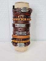 Load image into Gallery viewer, Hiphop Style New Retro Woven Leather Bracelet Set Dazzled By B