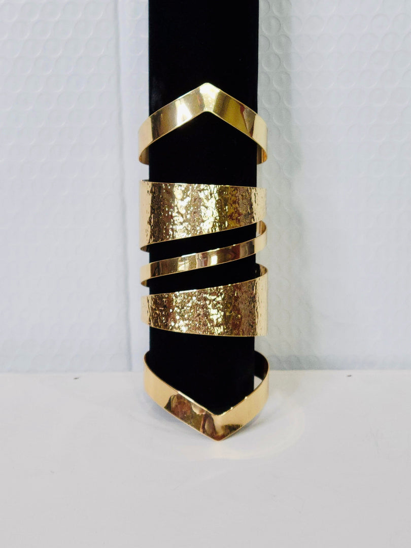 Gold Half Sleeve Bracelet Dazzled By B