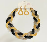 Load image into Gallery viewer, The Braided Necklace - Multi Color Dazzled By B