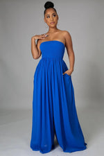 Load image into Gallery viewer, Boho Babe Jumpsuit - Blue Dazzled By B