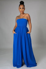 Load image into Gallery viewer, Boho Babe Jumpsuit - Blue Dazzled By B
