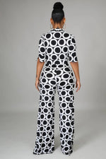 Load image into Gallery viewer, Chic Me Black & White Jumpsuit Dazzled By B