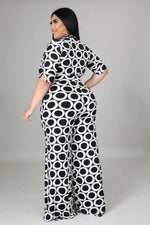 Load image into Gallery viewer, Chic Me Black & White Jumpsuit Dazzled By B