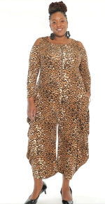 Load image into Gallery viewer, Harem Jumpsuit Animal Print Dazzled By B
