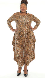 Load image into Gallery viewer, Harem Jumpsuit Animal Print Dazzled By B
