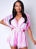 Load image into Gallery viewer, Layers of Pink Romper Dazzled By B
